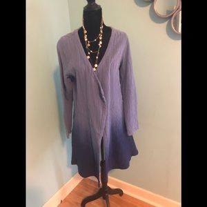 New Soft Surroundings Crinkled Gauze Cardi